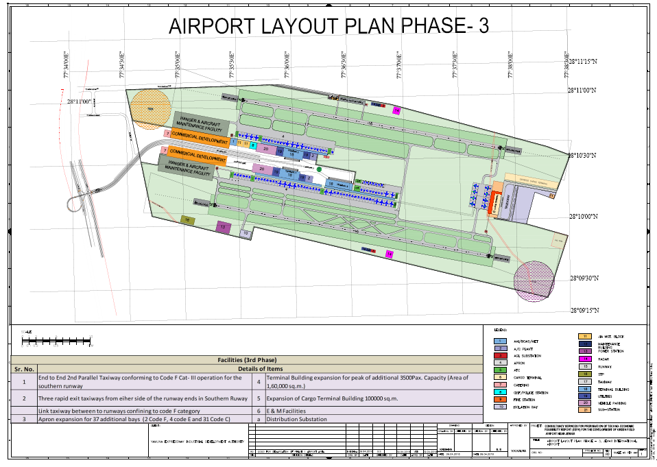 Jewar Airport Master Plan Map Phase-3
