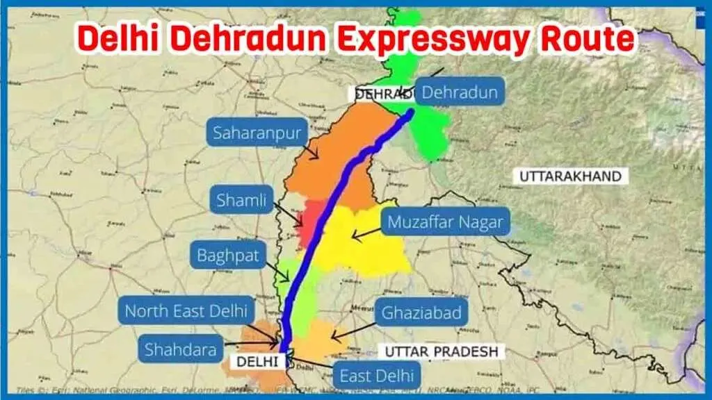 Delhi Dehradun Expressway Route