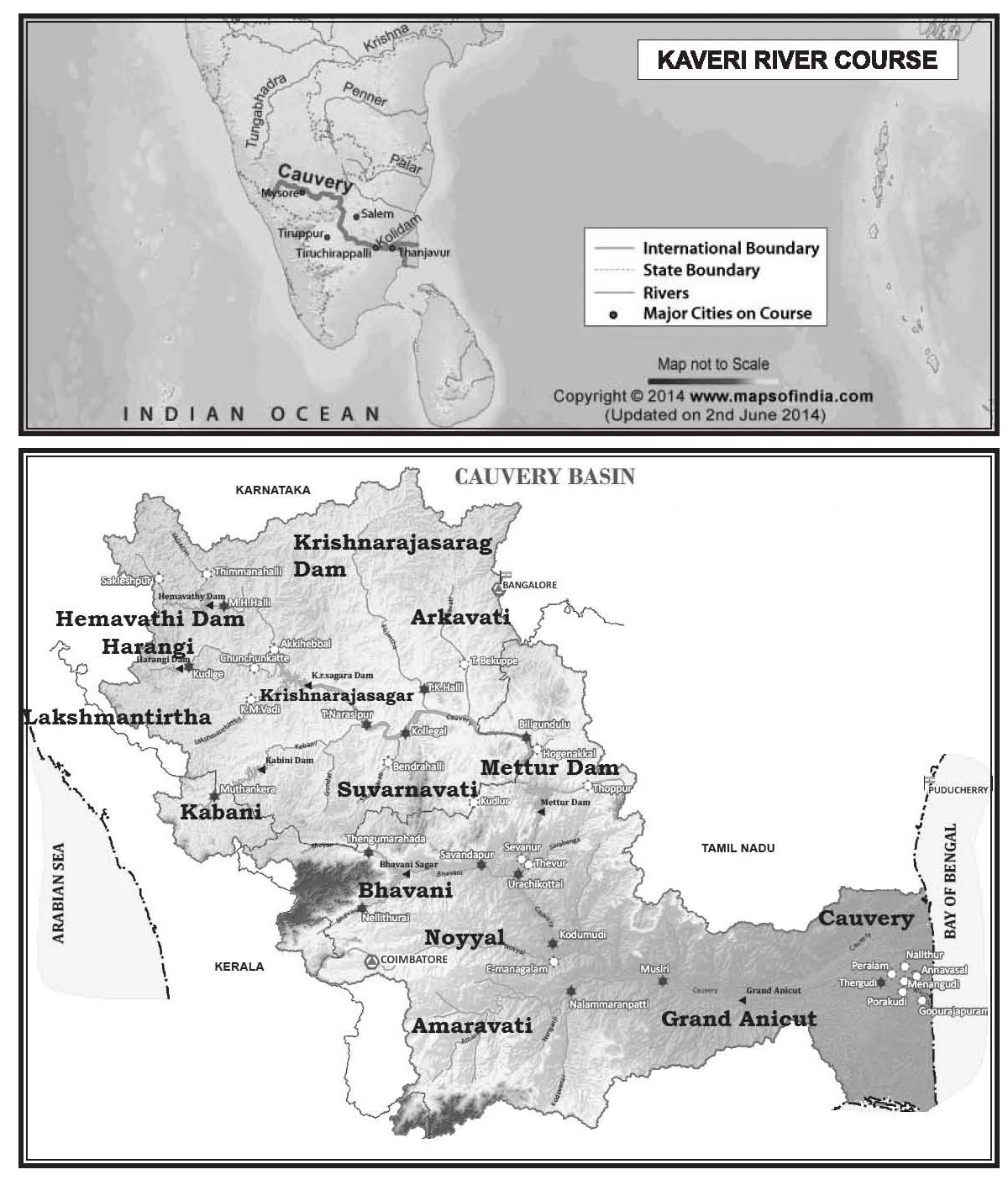 kaveri-river-map