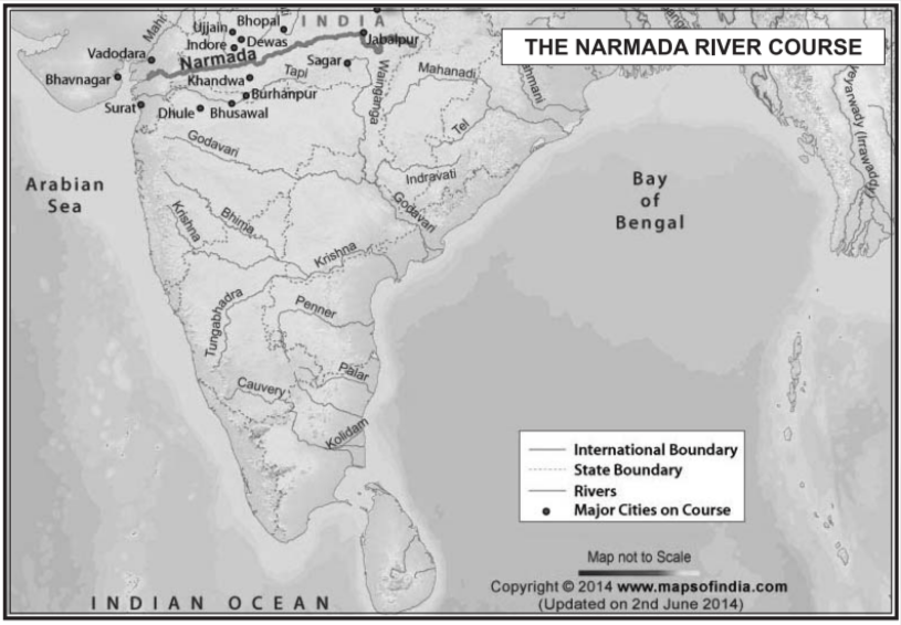 narmada-river-on-indian-map