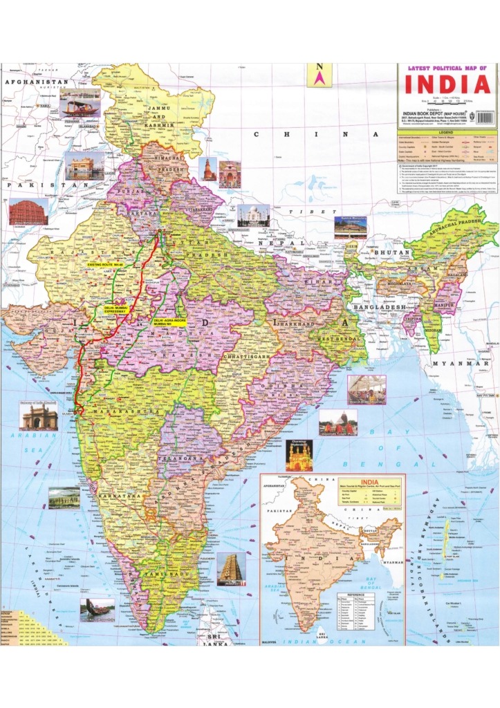 India Route Map PDF HD PNG JPG Download MapInside