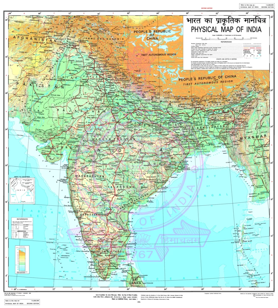 India Geographical Map PDF HD PNG JPG Download MapInside