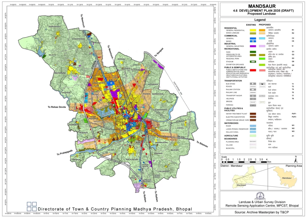 Mandsaur Master Plan 2035 PDF HD PNG JPG Download MapInside